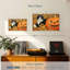 Citrouille d'Halloween et chaton noir-1141771598