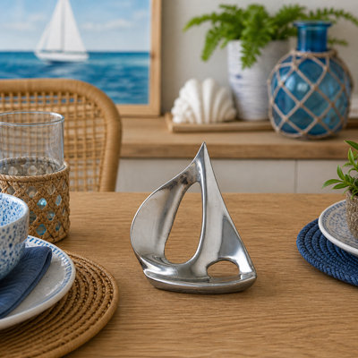 Decorative Pewter Sailboat
