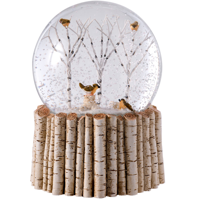 Robin Christmas Snow Globe