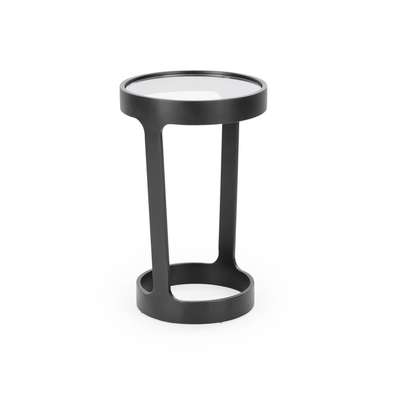 Dax Round Pull Up Table, Dark Bronze