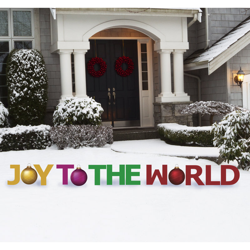 Piquet de jardin Joy to the World