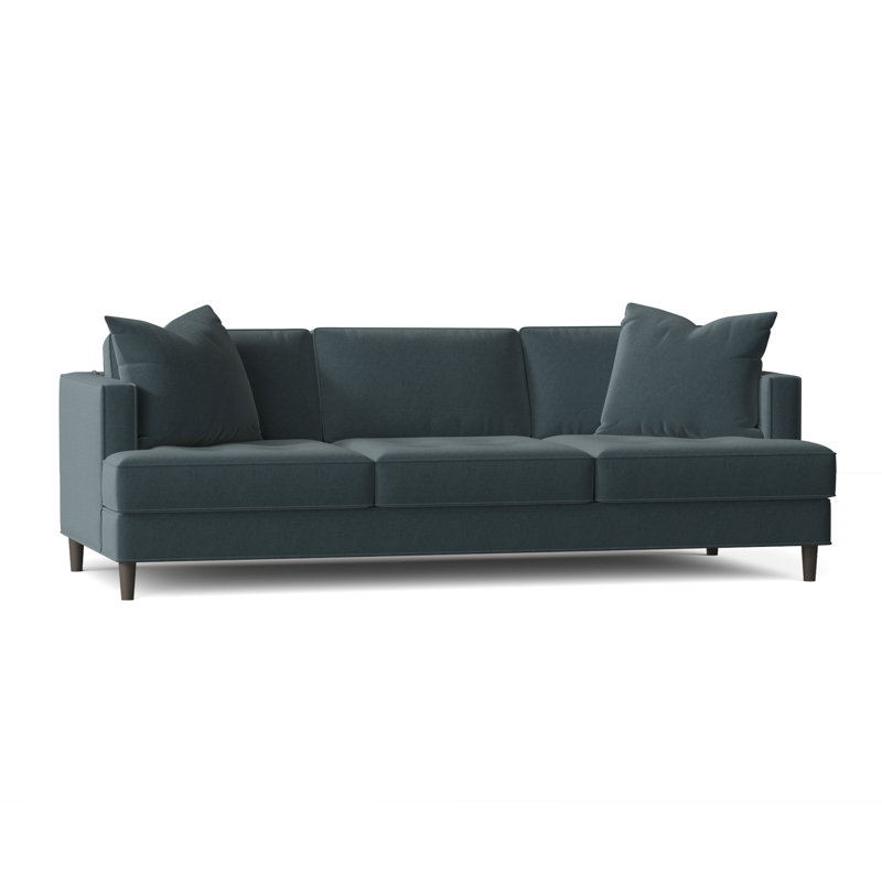 Upholstered 84'' Sofa, Gypsy Blue Goblin Performance Microfiber