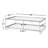 Trey Glass Top Single Coffee Table-78687397