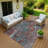 Machine Washable Indoor/Outdoor Lafferty ACN2222 Botanical Rug-1341718095