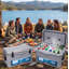 Glacière de camping 75 pte - Glacière de grande capacité avec isolation extra-épaisse, garde la glace jusqu'à 7 jours - Portable avec sangle et poignée pour la nourriture, les boissons, la plage, le pique-nique, la pêche, le bateau - Gris froid 6C