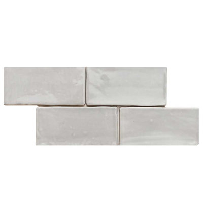 Talavera 3" x 6" Handmolded Look Glossy Ceramic Wall Tile