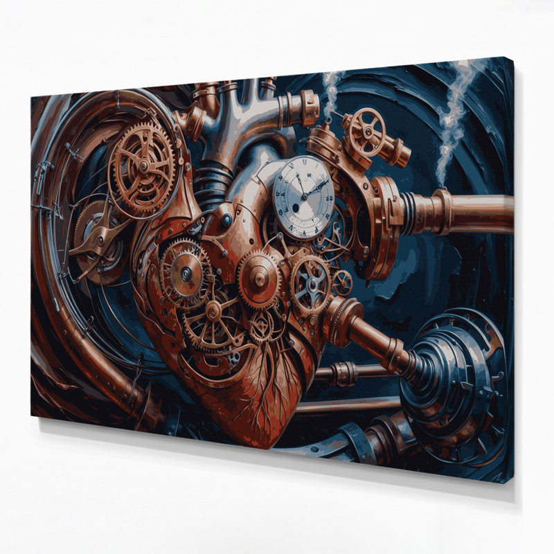 Art mural sur toile mauve Sci Fi, H 24 po x l 36 po