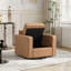 Fauteuil d'appoint pivotant moderne avec rangement de 33,5 po de largeur-1987481172