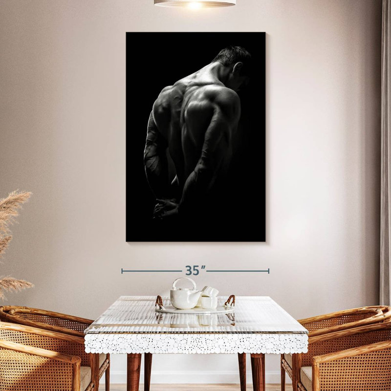 Muscles du dos, H 51 po x l 34 po