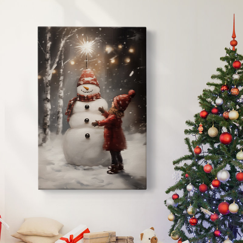Art des Fêtes de Noël - Toile tendue avec châssis - série 2-CCDXLVI, H 36 po x l 24 po