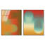 «Bouncing Abstracts», ensemble de décorations murales sur toile encadrées par Art Remedy, cadre en noyer, 24 x 30-1399778437-1399778444