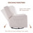 Tucker Upholstered Glider Recliner Rocking Chair Swivel for Nursery & Living Room-1420378592
