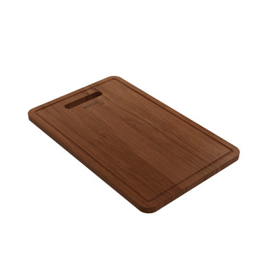 Wooden Cutting Board With Handle - Sapele Mahogany Wood; Compatible With 1500, 1501, 1551 And 1604 Sinks