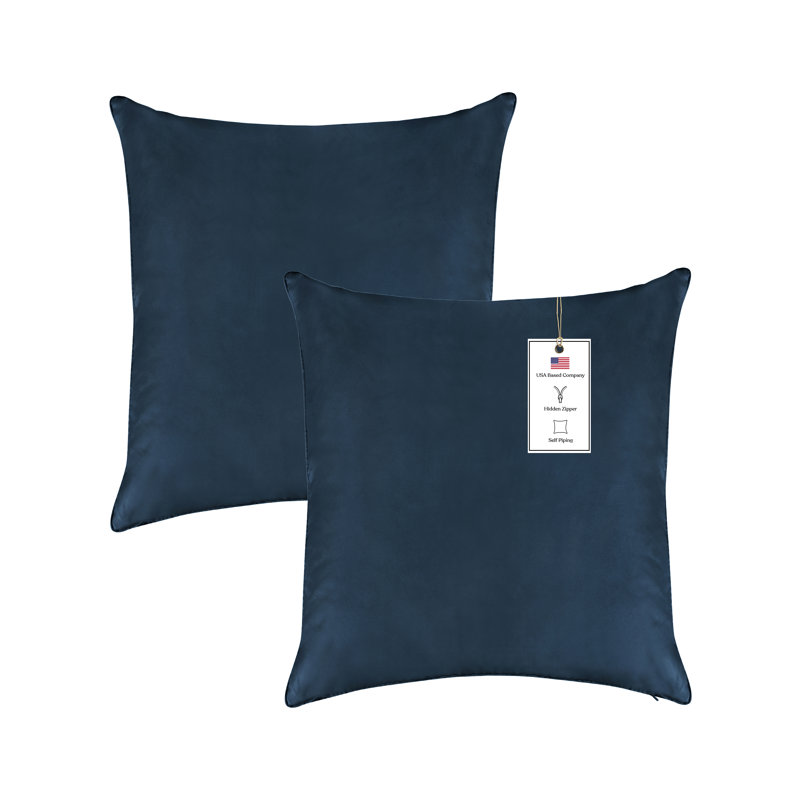 Cloud Burst Blue Waterproof Polyester Outdoor Pillow Covers Set of 2