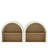 Arched Bookcases Set Of 2, Mdf Wood Modern Farmhouse Home Storage