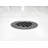 4-1/4" Square Grate Shower Drain Cover with 2" Brass Drain Pipe-21698873