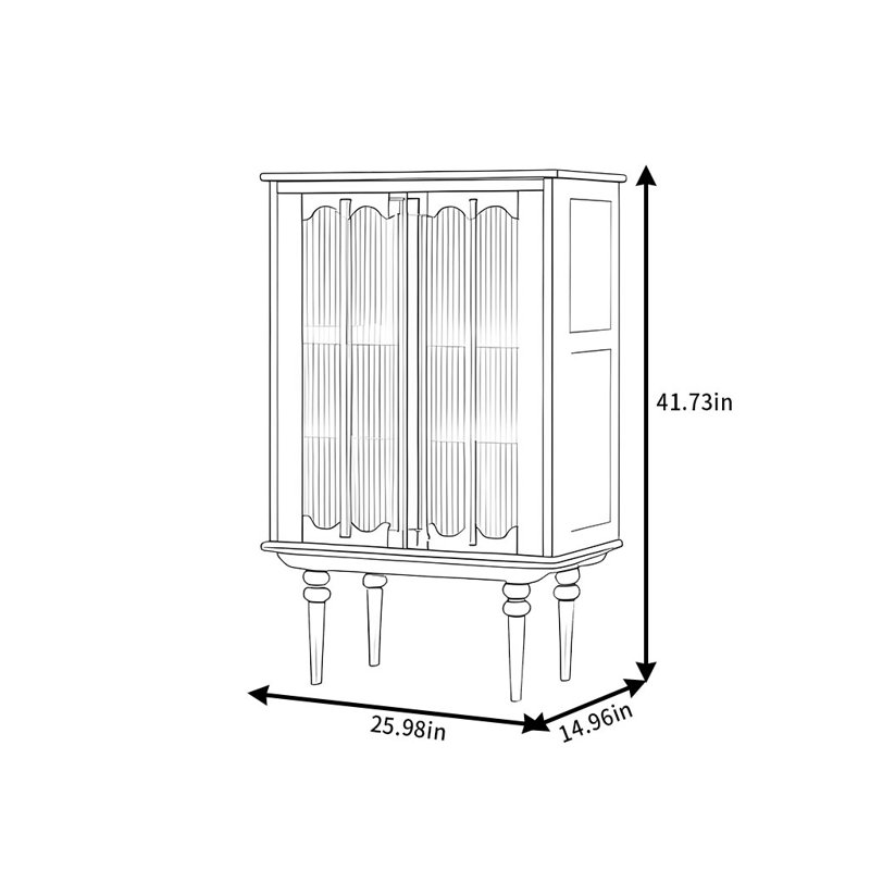 Buffet American Modern, Noyer foncé