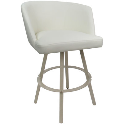 Tabouret de comptoir pivotant en métal Labawld sur base Warren