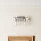Breena 2 Light Transparent Dimmable Vanity Light