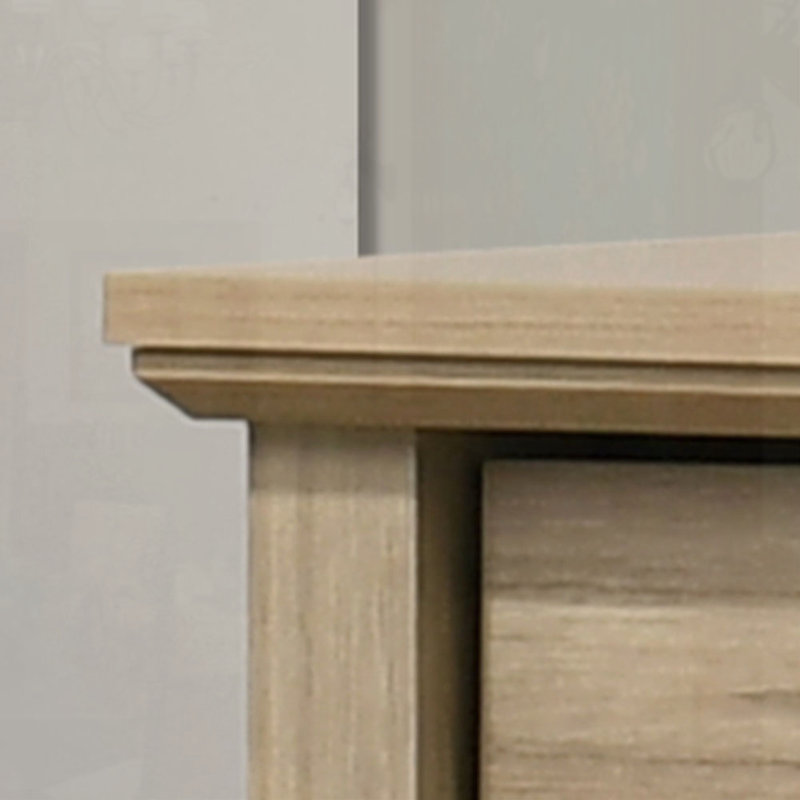 Commode 6 tiroirs au fini chêne clair