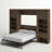 Wexford Murphy Bed with Side Cabinet Storage-66880883-66880880