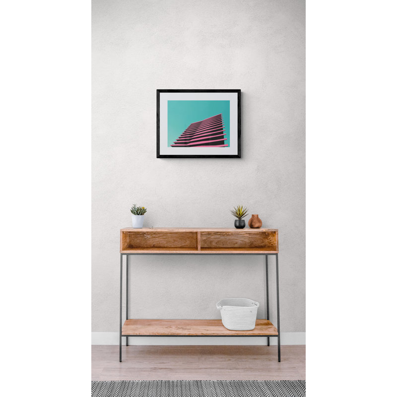 Cotton Candy, A Pink Re-Imagining. Print by Manickam Bala, Black Framed Canvas, 25" H x 33" W