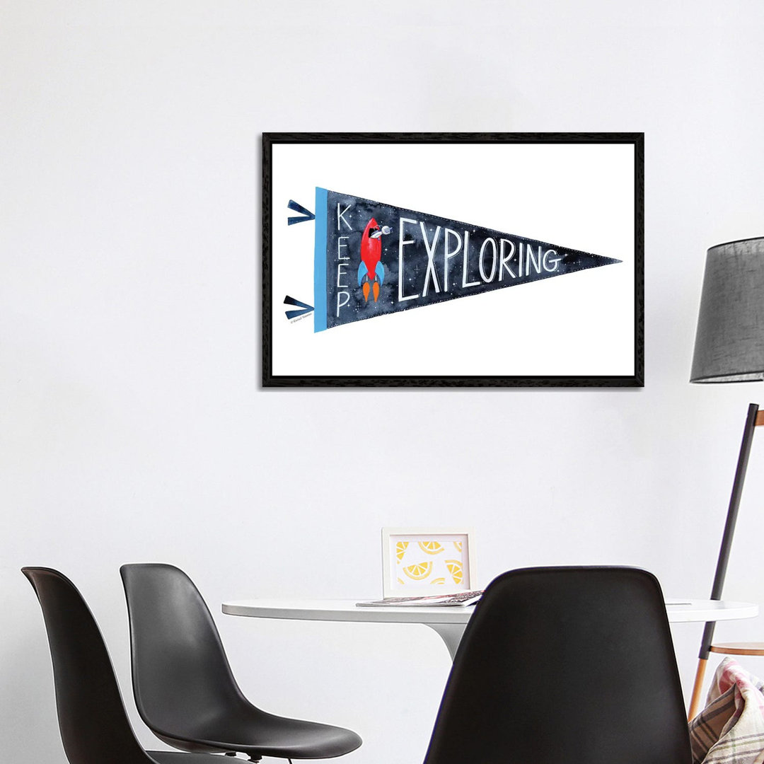 Keep Exploring Pennant von Rachel Nieman - Gallery-Wrapped Canvas Giclée on Canvas