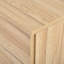 Armoire de chambre à coucher 6 - Grande capacité, finition naturelle, commode naturelle, rangement, conception sécuritaire