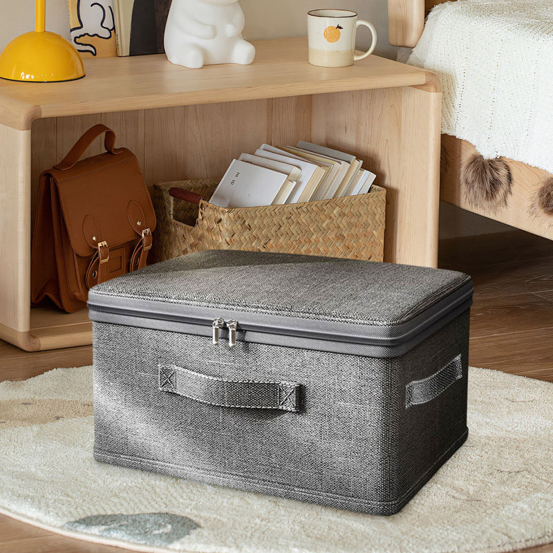  Quilt Storage Bags Moving Packing Bags, Closet Organizers and Storage, Large Clothes Storage Bins Portable Storage Containers with Reinforced Handles for Blanket, Comforter, Bedding
