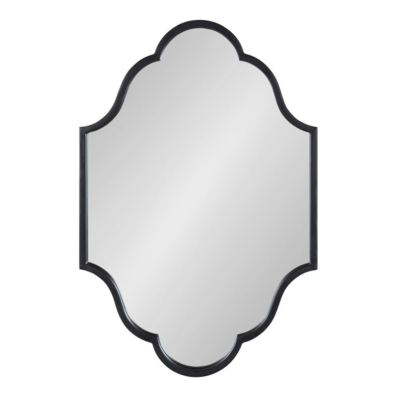 Miroir d'appoint Passabe Glam, Noir, 20 po x 30 po