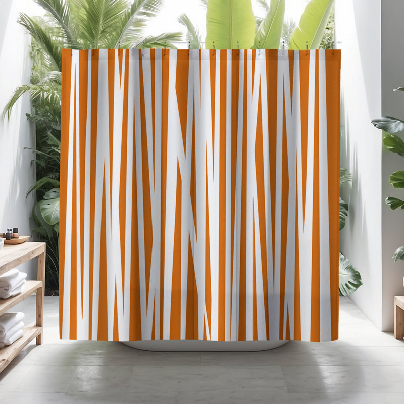 Rideau de douche Coco, Orange