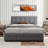 Modern Queen Size Upholstered Platform Storage Bed With Four Drawers-544544881