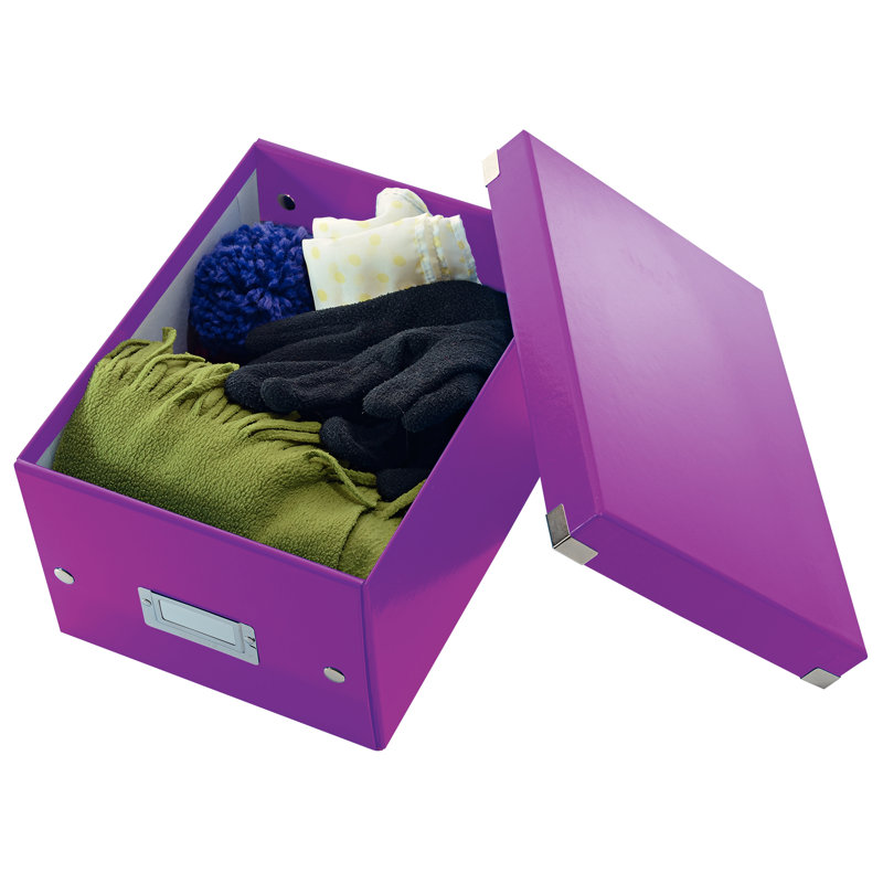 Leitz Decorative Bin, 22cm H x 16cm W x 28.2cm D, Purple