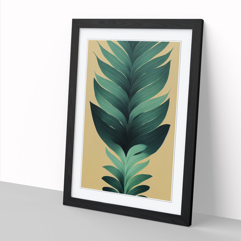 FRM-V0523-1867X Plant Leaf Art Vol.8 - Picture Frame Print
