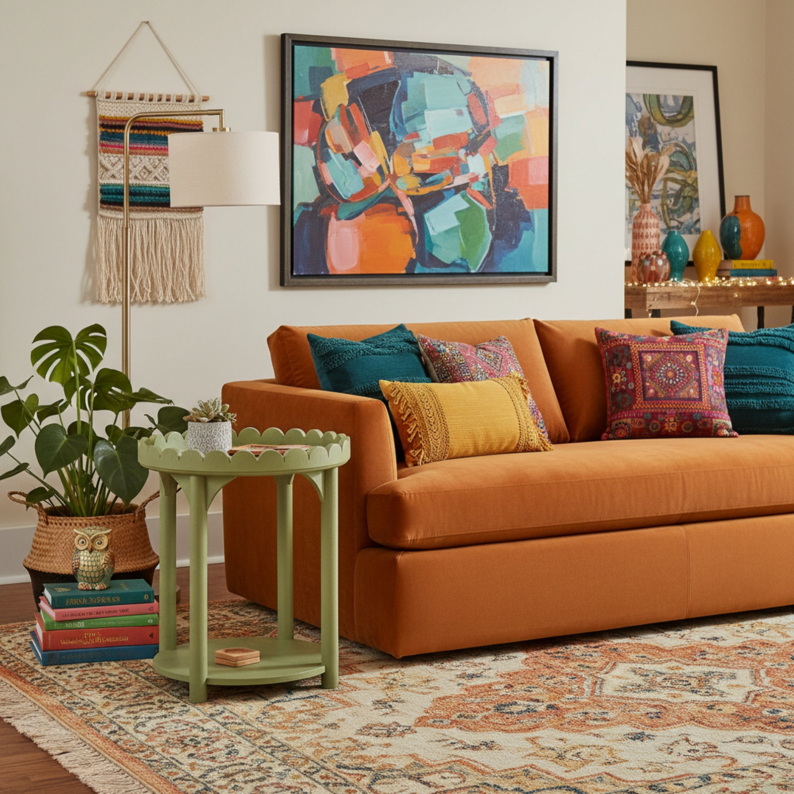 Madeline 20" Mango End Table, Green
