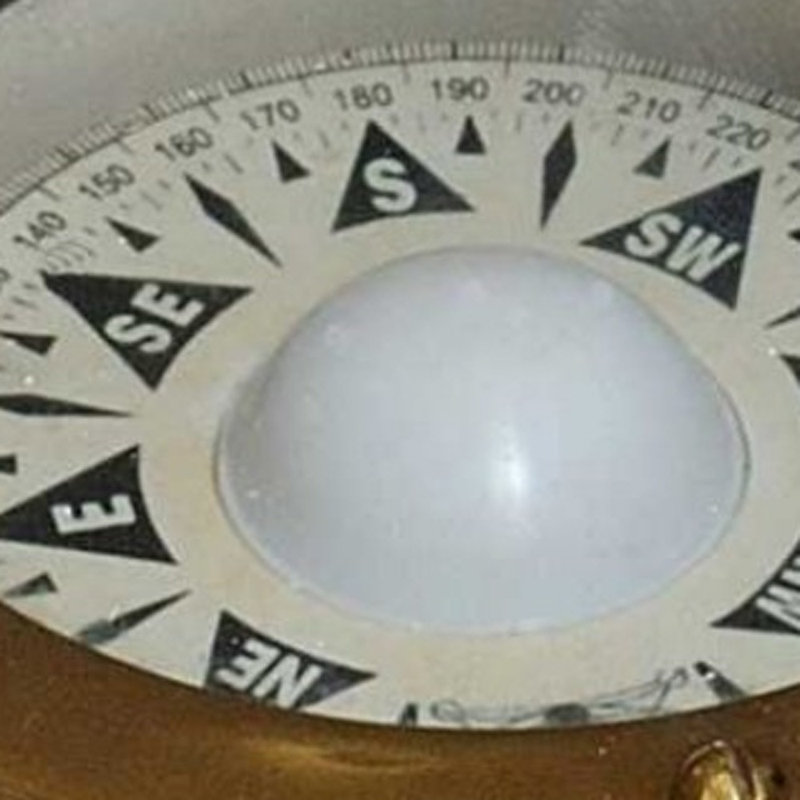 Nakagawa Binnacle Compass, H 6 po x l 5,25 po x P 6 po