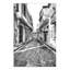 «Black and White Alley», reproduction de photo sur toile tendue