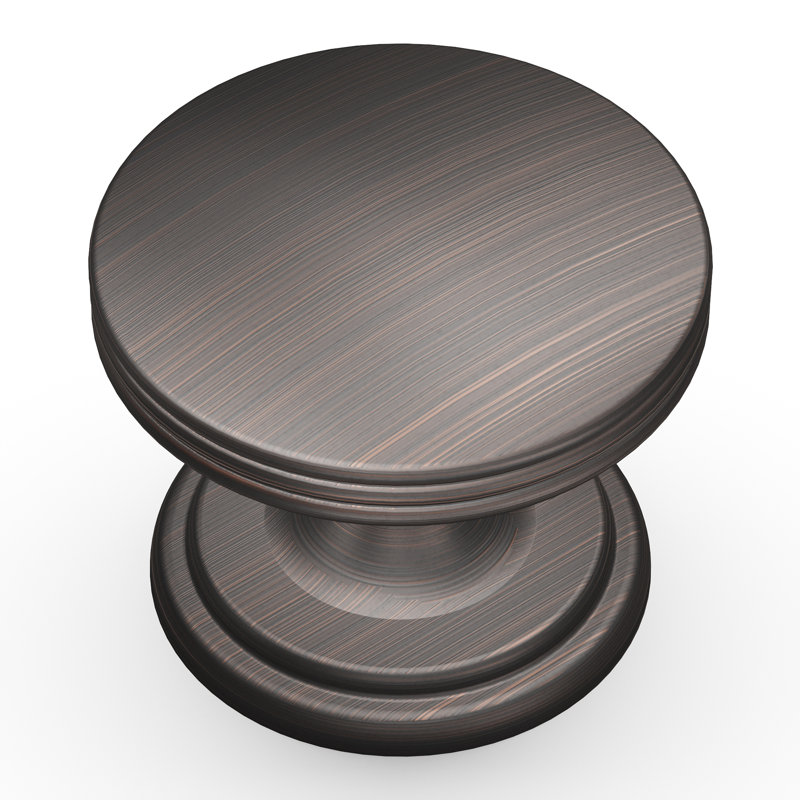 Bouton de la collection American Diner - Bouton d'armoire de 1 3/8 po de diamètre - Bronze rétro - Quincaillerie transitionnelle et traditionnelle pour tiroirs et armoires
