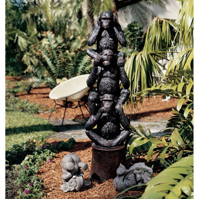 Statue grande échelle Hear No Evil See No Evil Speak No Evil