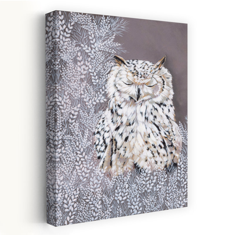 Oliver, hibou d'hiver, H 60 po x l 40 po