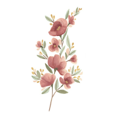 Branche de fleurs sauvages III