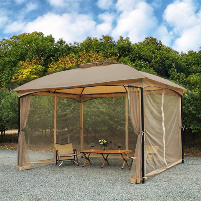 Dikasun l 12 pi. X 10 pi. D Pavillon de jardin en acier