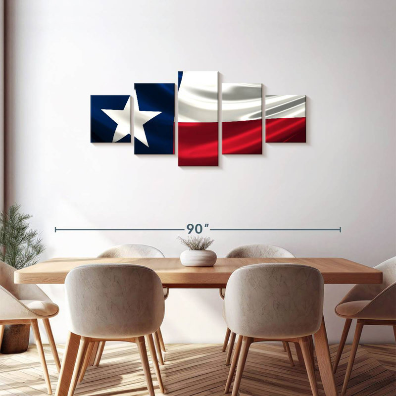 Windy Texas Flag, 30" H x 68" W