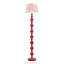 Lampe sur pied rose tacheté
