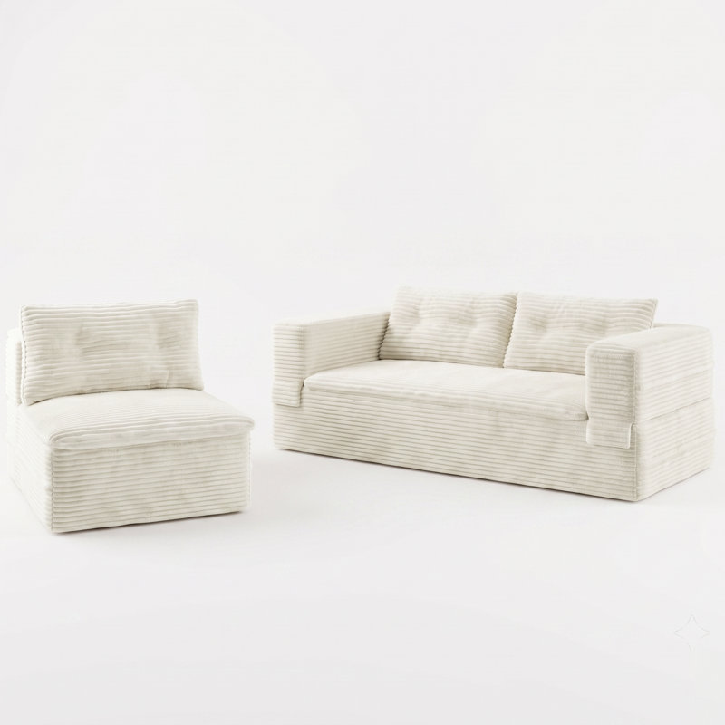 Canapé-lit Bonress, Beige