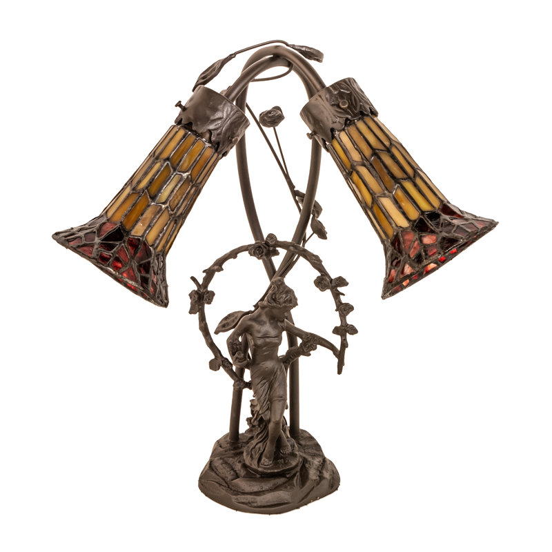 Angelamaria Table Lamp, Yellow/Red