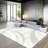 Modern Minimalist 2D Printed Mat - Soft & Abstract Design, Machine Washable Polyester, Rubber Backing, Rectangular Indoor Mat For Living Room, Bedroom, Office Decor-431943097
