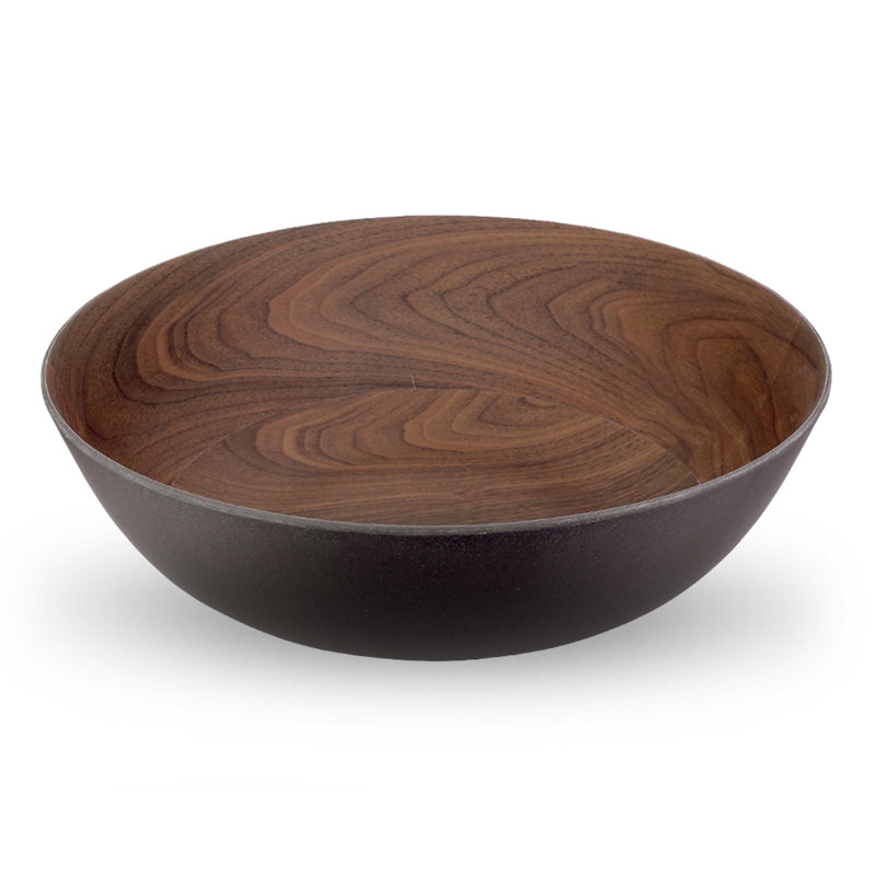 Bol moyen en bambou, 12 po, Noyer