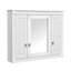 Armoire de salle de bain murale avec miroir, armoire à pharmacie murale avec 4 tablettes