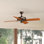 Ventilateur de plafond traditionnel à 4 ou 5 pales avec chaîne à tirer Hunter Original 52 po Hunter